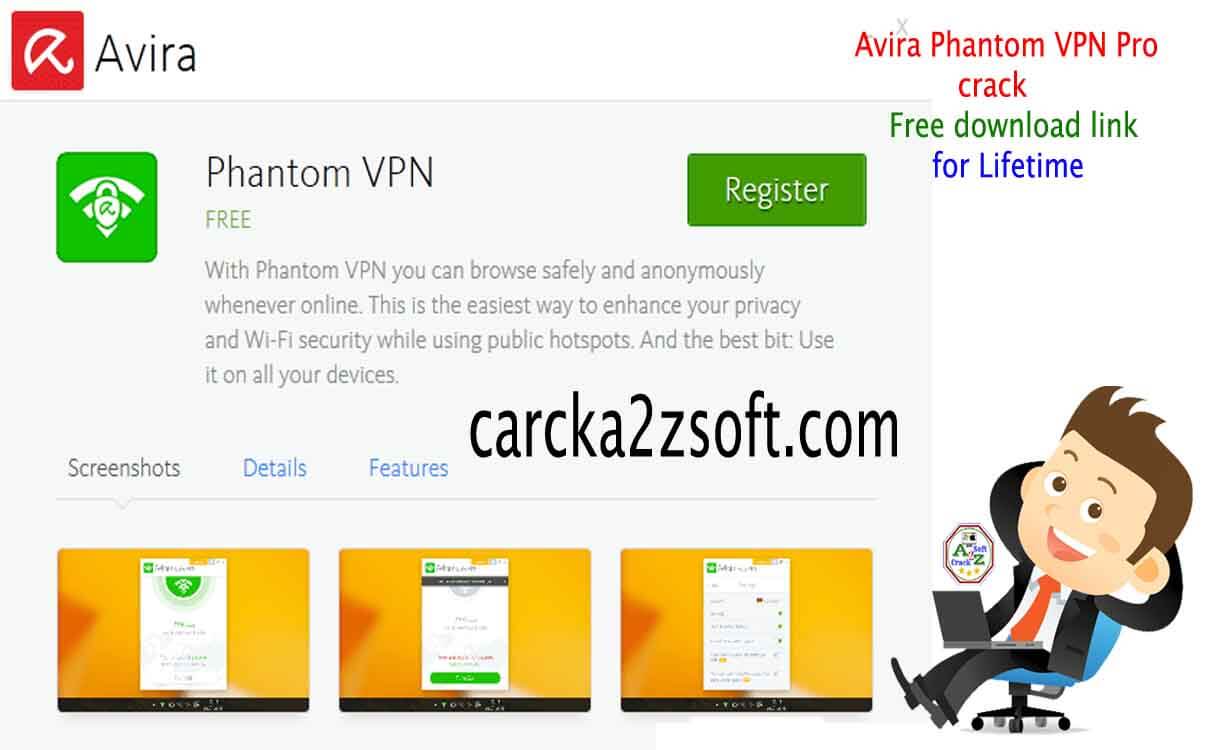 Avira Phantom VPN Pro screen