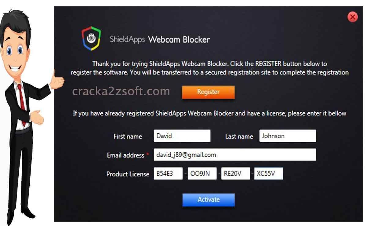 ShieldApps Webcam Blocker Premium screen