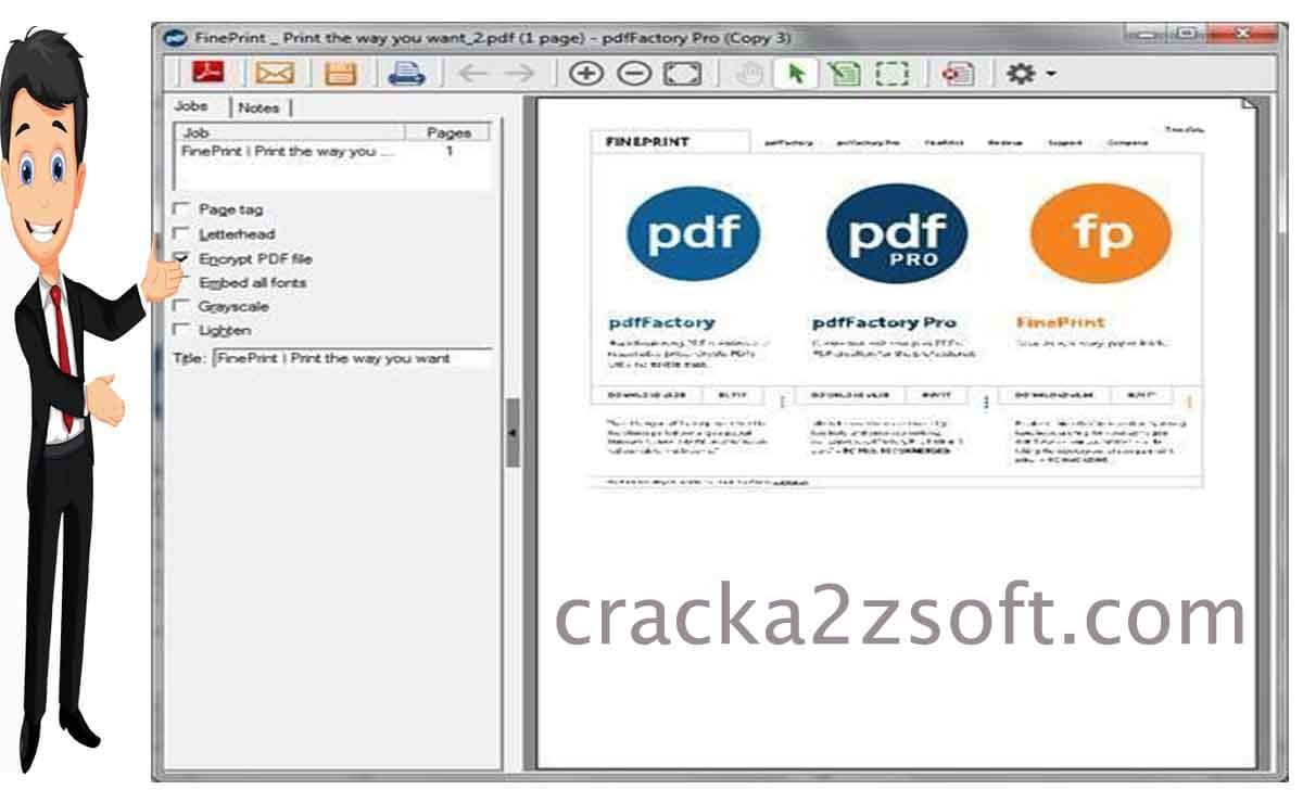 pdfFactory Pro screen