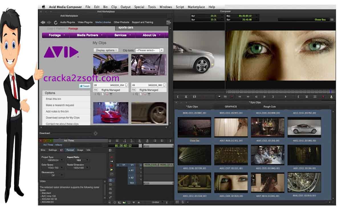 Avid Media Composer screen