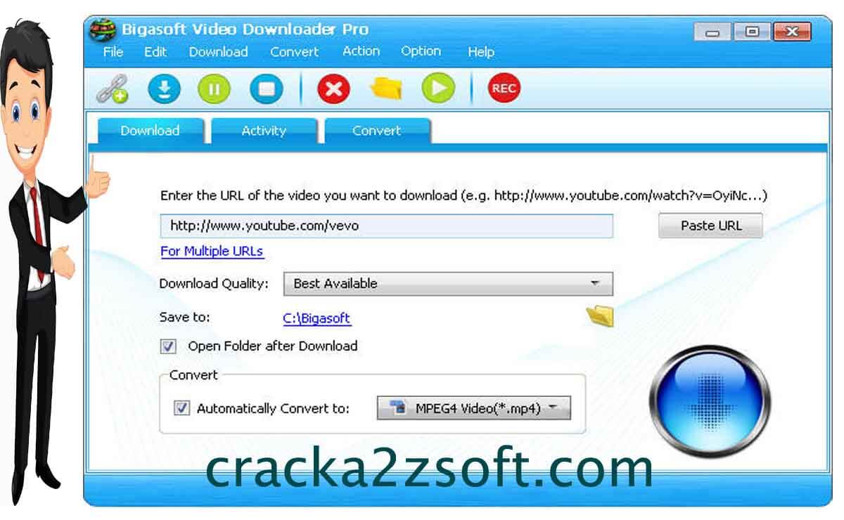 Bigasoft Video Downloader Pro screen