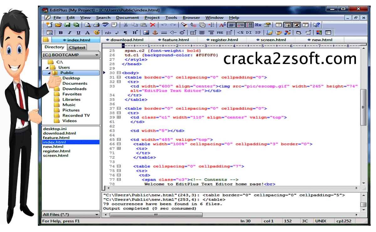 ES-Computing EditPlus crack screenshot
