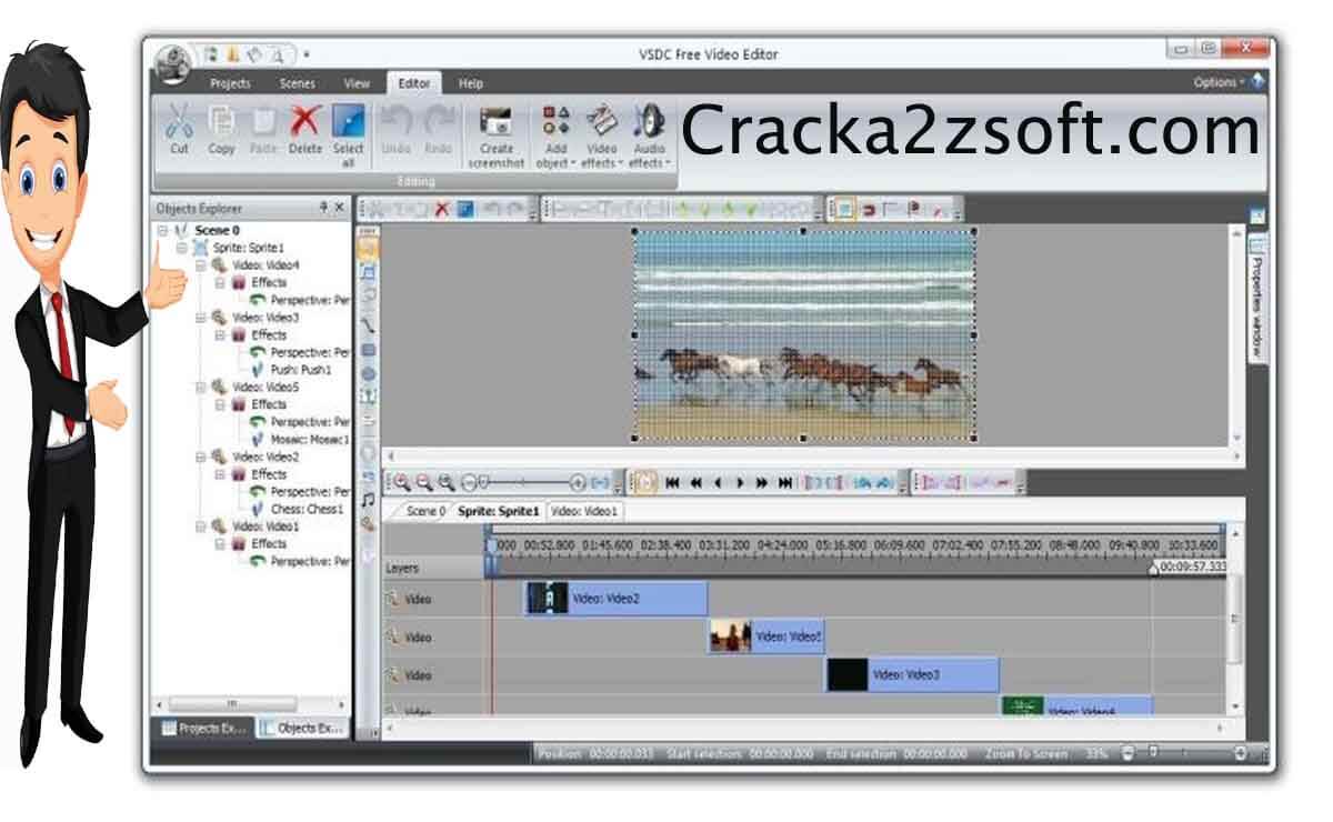 VSDC Video Editor Pro License key Screenshot