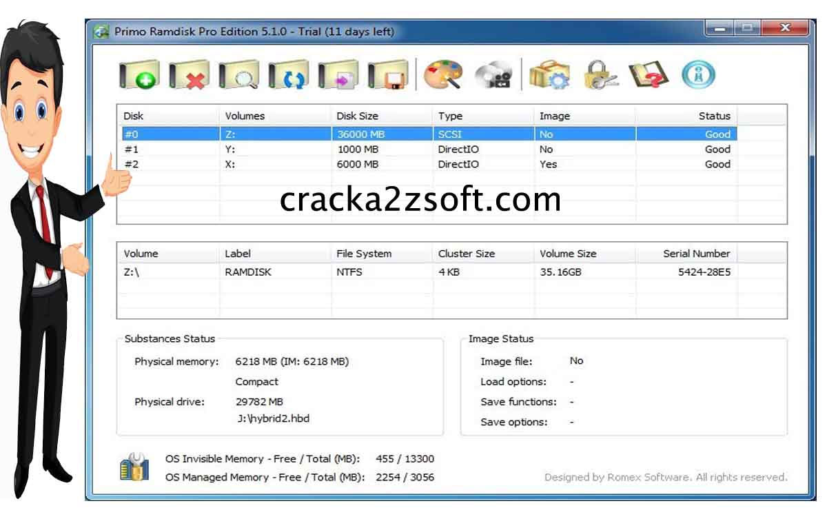 Primo Ramdisk Server Edition Crack screenshot