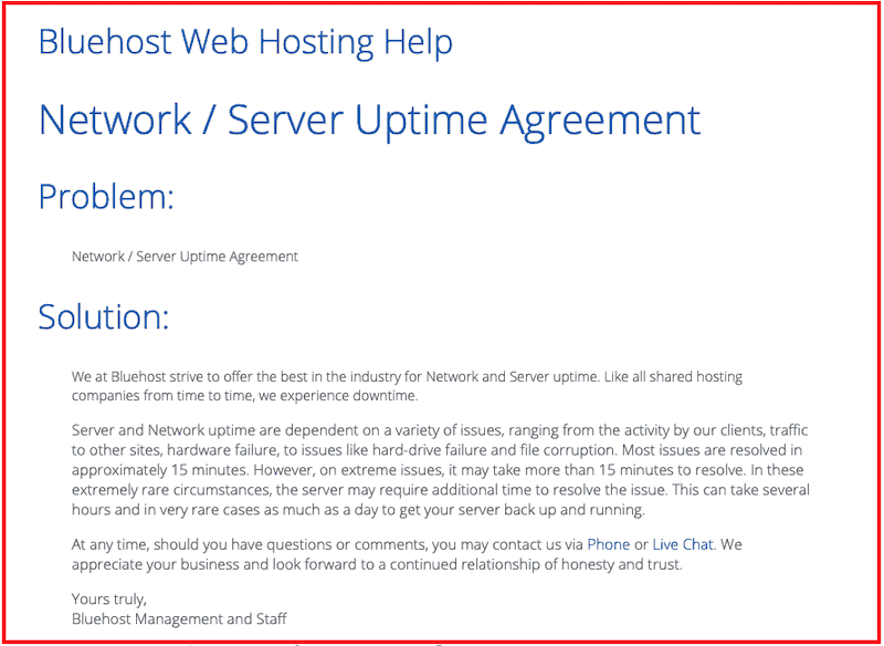 bluehost-server-uptime-agreement