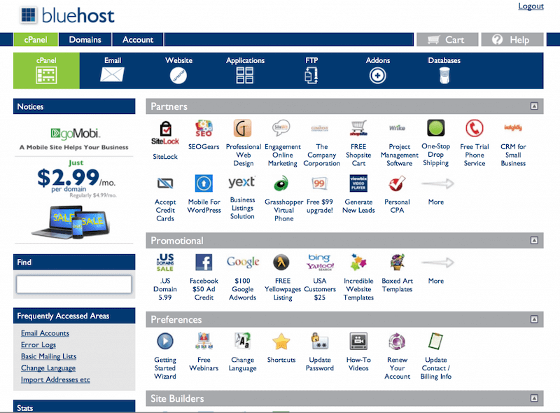 bluehost-web-hosting-review-cpanel