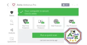 Avira Antivirus Pro License Key Till 2099 screen